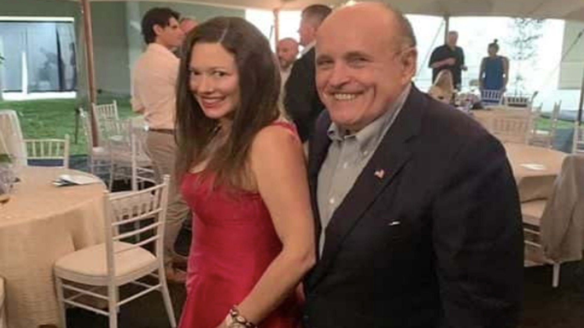 Noelle Dunphy pictured with Rudy Giuliani (Image via AI Gore Rhythm/Twitter)